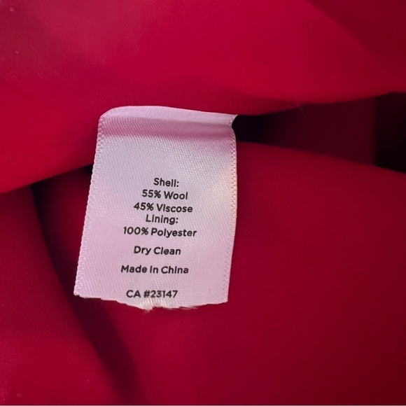 Talbots Women’s Red Black Baby Blue Plaid Faux Wrap Lined Wool Blend Skirt 4 - Picture 15 of 15